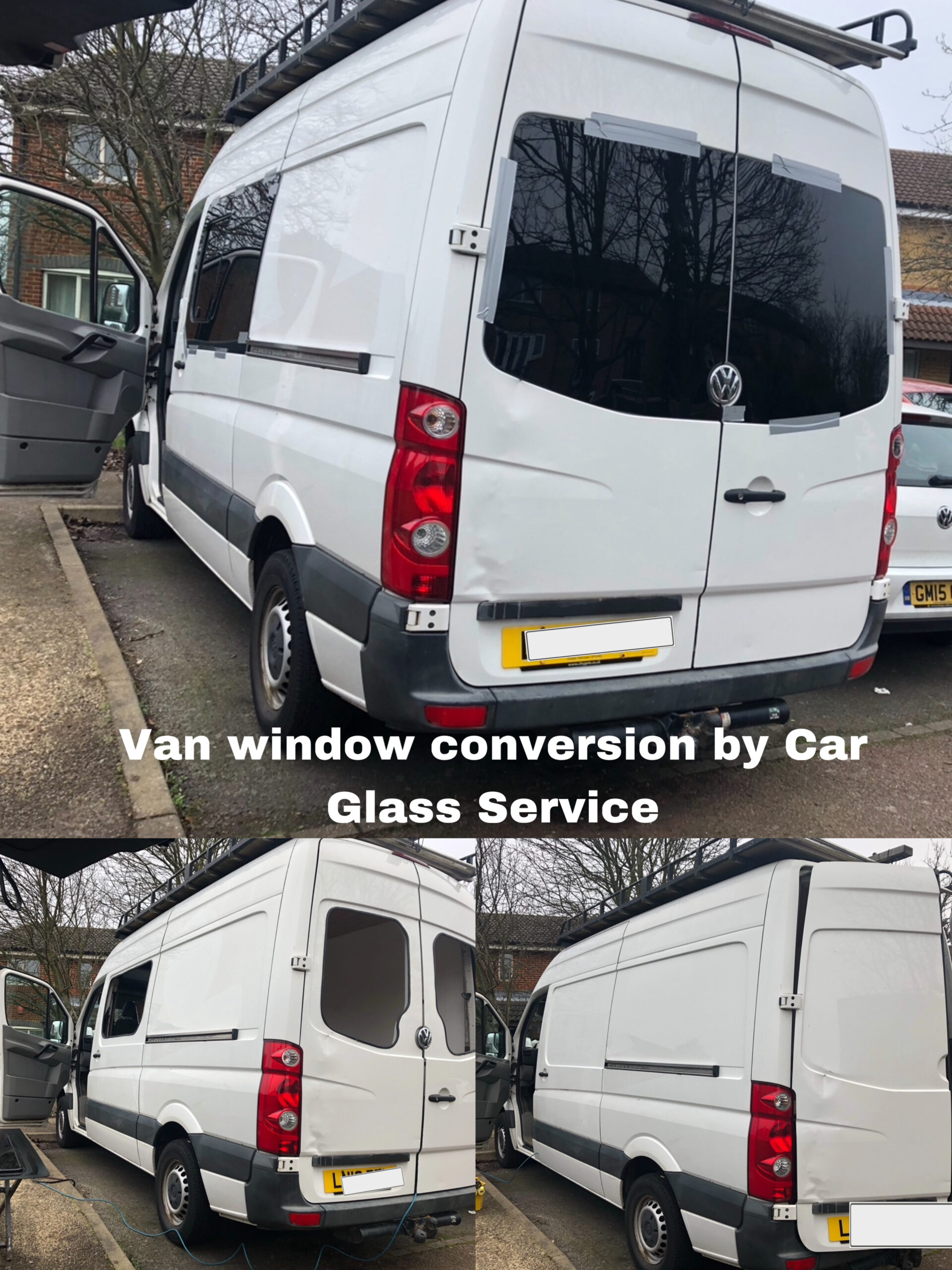 Van Conversion to Campervan Starts with Glass
