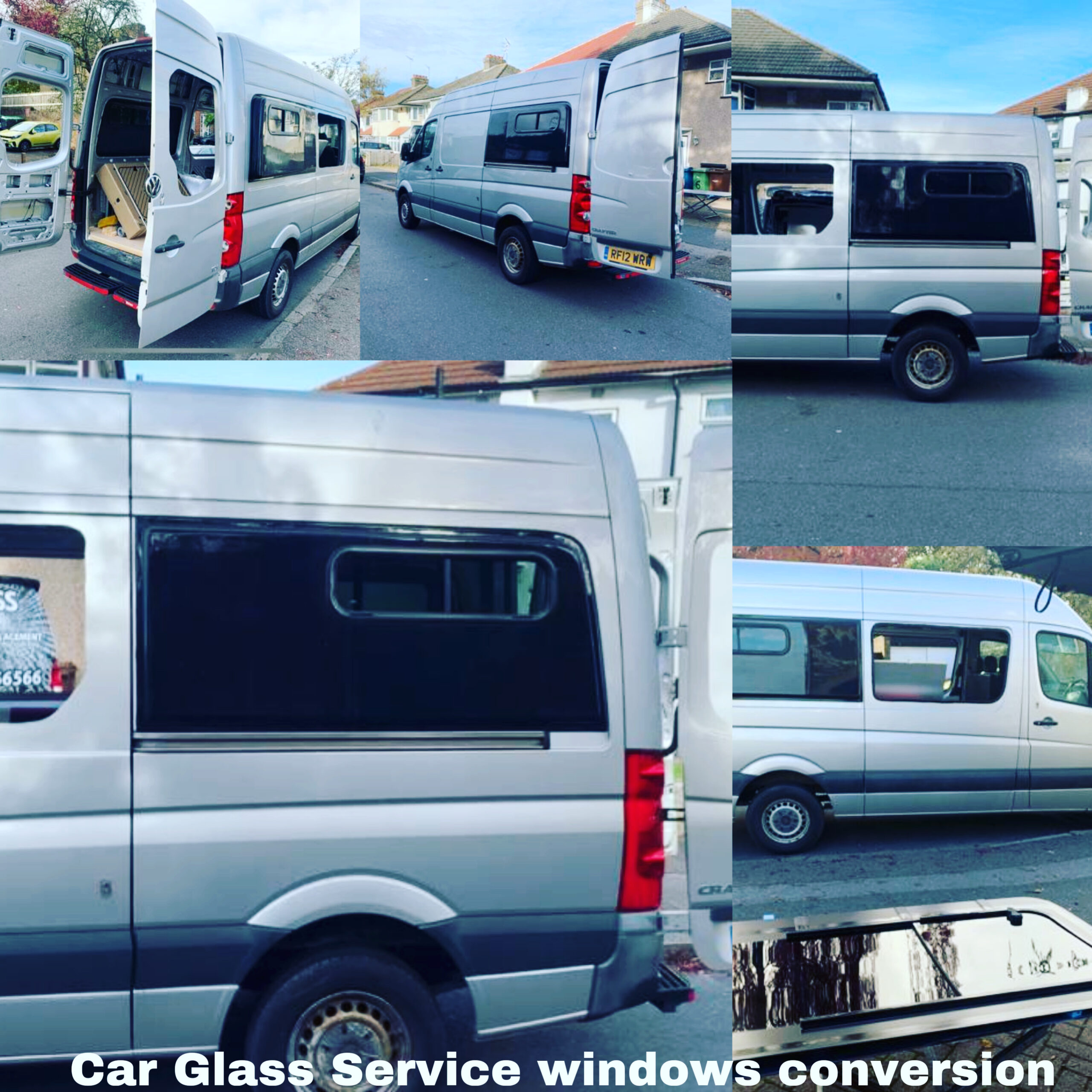 Van Conversion Window Installation Example