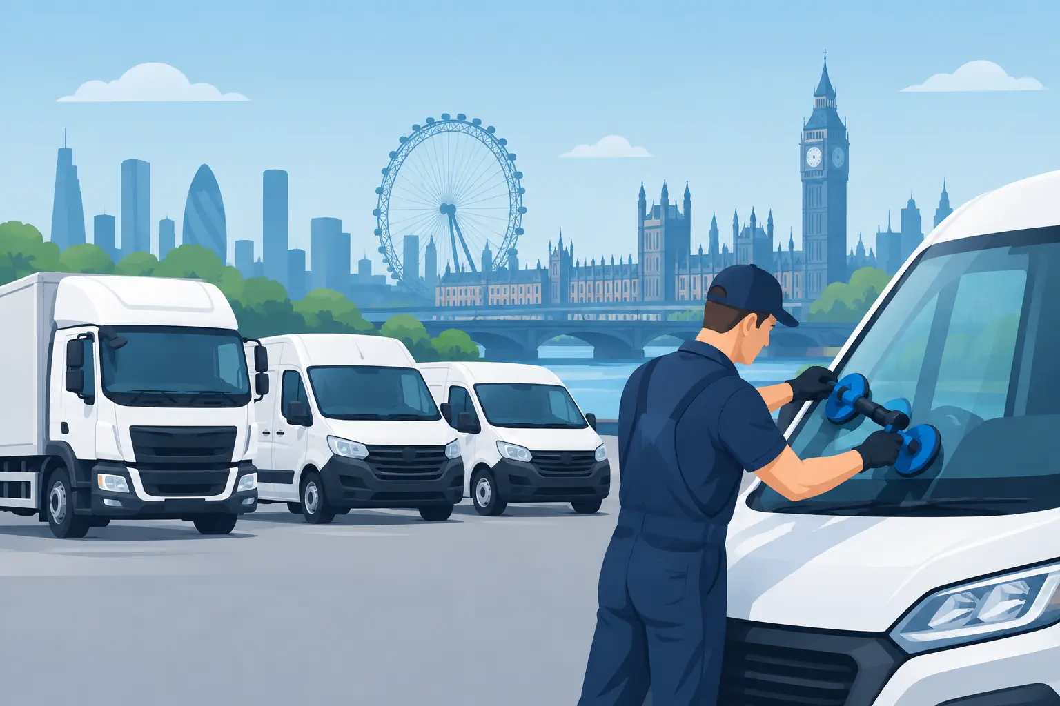 Commercial Fleet Glass Service for London