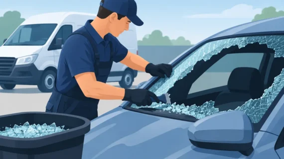Shattered Glass Removal for Cars and Vans