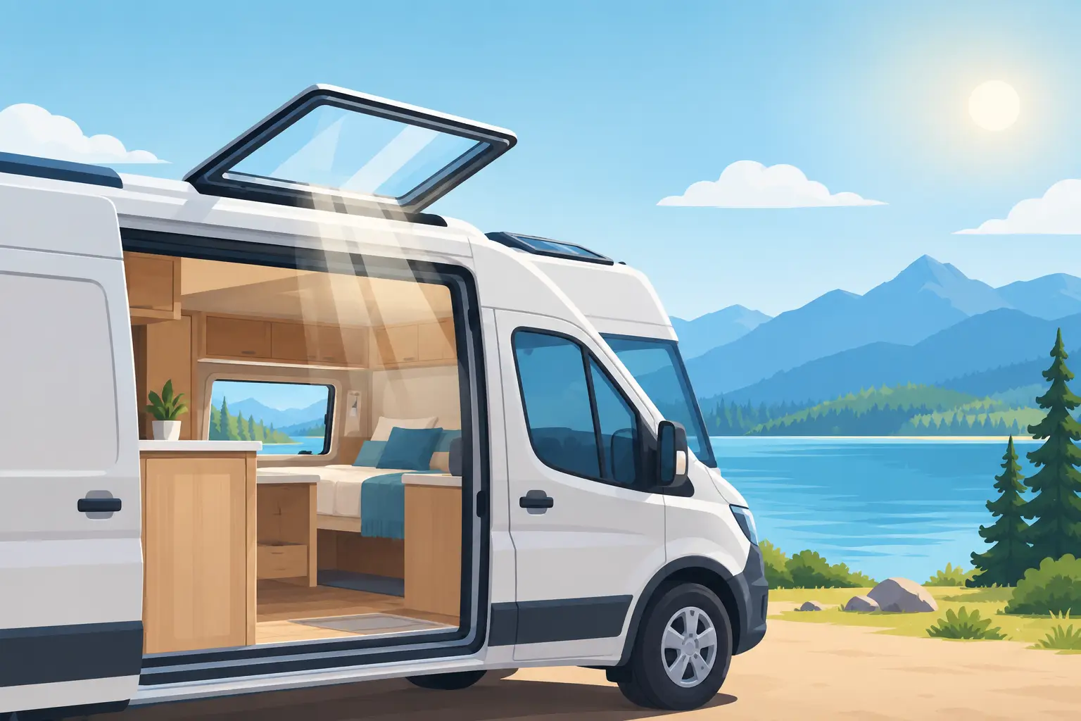 Van Skylights for Safer, Brighter Campers