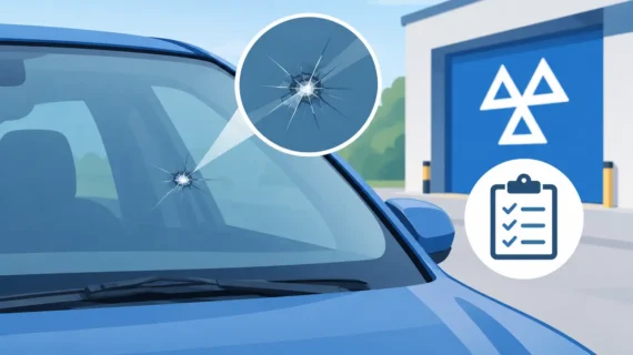 Windscreen Chip MOT Rules and Failure Limits