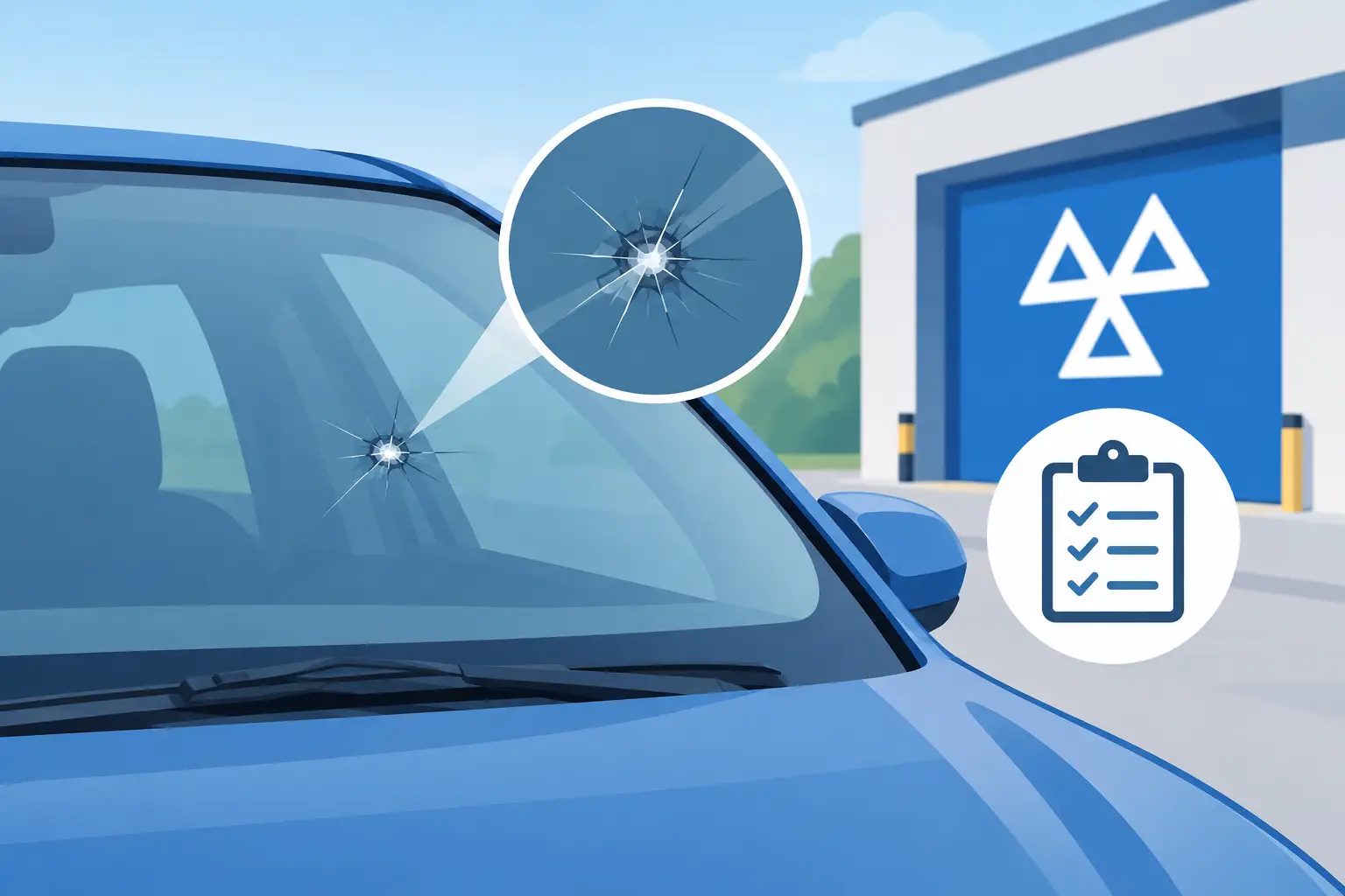 Windscreen Chip MOT Rules and Failure Limits